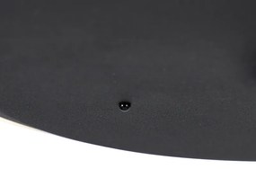 Модерна подова лампа черна с LED димер и рамо за четене - Strela