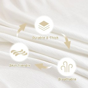 Бяло четириместно покривало за диван Talo – Filumi