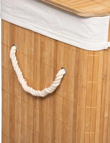Кош за пране 5five, Бамбук, Правоъгълен, 60 l