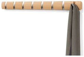 Стенна закачалка от ясенова дървесина в естествен цвят Flip - Umbra