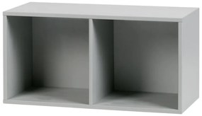Сив модулен шкаф за книги от борова дървесина 81x41 cm Vt - vtwonen