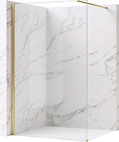 Параван за душ Rea Flexi Transparent / Brush Gold 100