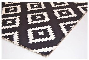Черно-бял килим Уинстън, 50 x 80 cm Geo - Vitaus