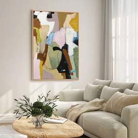 Печатна/с ръчно рисувани елементи картина с включена рамка/върху платно 93x117 cm Out Of Ordinary – Malerifabrikken