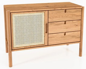 Нисък скрин от дъб 97x69 cm Pola - The Beds