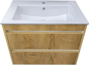 Шкаф долен ЕМА 65, цвят 5414 с 2 чекмеджета и умивалник Linea 65cm