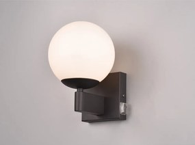 Матово черно стенна лампа ø 14 cm Kula – Trio