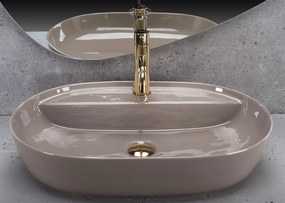 Умивалник за плот REA Aura 61 Beige Shiny