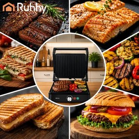 Електрически контактен грил Ruhhy 26176 2000W – Тостер преса за сандвичи