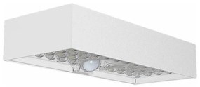 LED Соларен аплик със сензор LED/6W/3,7V IP65 4000K 3000 mAh бял