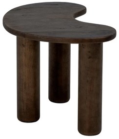 Тъмнокафява масичка за кафе от масивно каучуково дърво 36x53 cm Luppa – Bloomingville