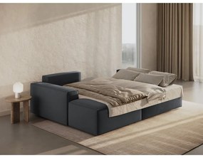 Тъмносив разтегателен ъглов диван (ляв ъгъл) Jodie – Micadoni Home