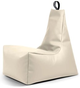 Бежов пуф от изкуствена кожа Icy XL – So Soft?