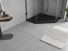 Mexen Flow петоъгълен ултратънък поддушов тас 80 x 80 см, черен мат - 46P708080