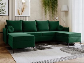 Ъглов диван Leon U-Prasino
