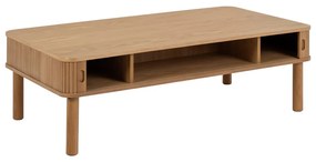 Масичка за кафе от дъб в естествен цвят 70x130 cm Langley – Actona