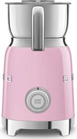 Уред за разпенване на мляко Smeg MFF11PKEU, 500 W, 600 мл, 8 програми, Подвижна кана, Автоматично изключване, Розов