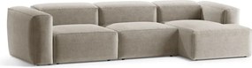 Бежов ъглов диван (десен ъгъл) Bergamo – Cosmopolitan Design