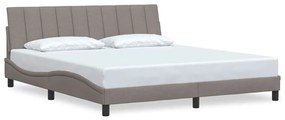3310409 vidaXL Рамка за легло без матрак Hanko, таупе, 180x200 см плат