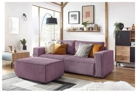 Розова табуретка от велур Nihad - Bobochic Paris