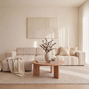 Бежов ъглов диван (ляв ъгъл) Chicago - Cosmopolitan Design