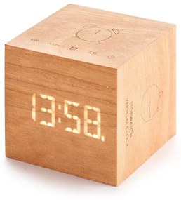 Будилник от черешово дърво Cube Plus - Gingko