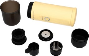 Преносима еспресо машина BUYDEEM Outin Nano OTEM-01, 7500 mAh, 20 bar, 50 ml, 12/24V, USB и Type-C зареждане, Мляно+капсули, Жълт