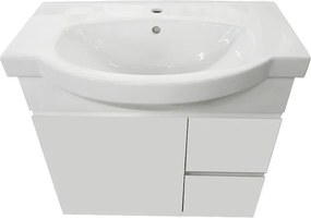 Шкаф 80cm, Флорида с умивалник Нео WQ8A43960000003, БЯЛ