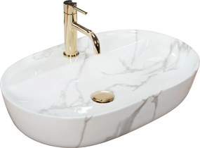 Умивалник за плот REA Aura 61 Marmo Shiny