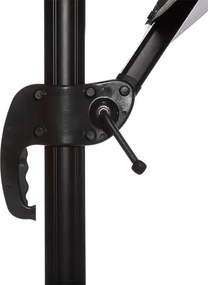 Градински чадър със странична стойка Hesperide Cayo, 3x3 m - Шисти