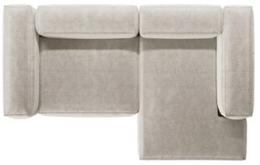 Бежов ъглов диван от рипсено кадифе (десен ъгъл) Bergano – Cosmopolitan Design