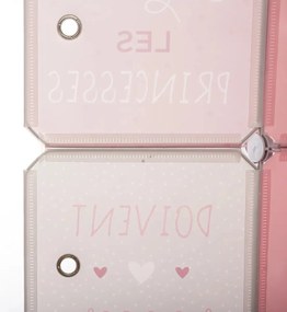 Детски текстилен гардероб atmosphera, 139 cm, Розов