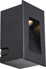 Комплект от 6 модерни вградени стенни лампи черни 7 см вкл. LED IP65 - Trem