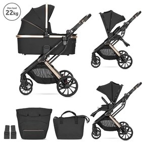Комбинирана детска количка 2в1 GLORY LORELLI - BLACK