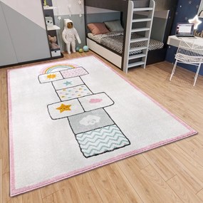 Розово-бял детски килим 160x235 cm Bouncy - Hanse Home