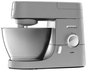 Планетарен миксер Kenwood Chef KVC3100S, 1000W, 4.6 л, 9 скорости, Пулс, Защита от прегряване, Сребрист