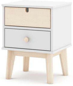 Бяло детско нощно шкафче Estefania - Marckeric