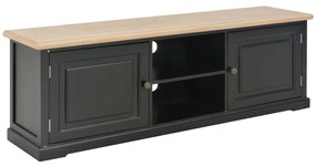 Sonata ТВ шкаф, черен, 120x30x40 cм, дърво