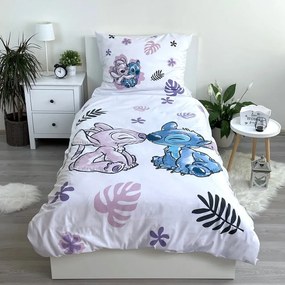 Памучно детско спално бельо за единично легло 140x200 cm Lilo and Stitch - Jerry Fabrics