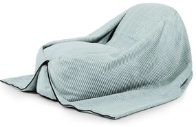 Детски пуф от рипсено кадифе в цвят мента Cocoon 120 – SLOWDOWN