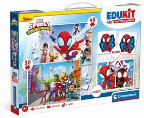 Образователна Игра Clementoni Coffret Spidey 4 en 1 (FR)