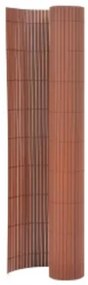 317154 vidaXL Двустранна градинска ограда, 110x300 см, кафява