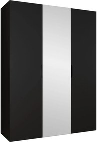 Гардероб Малага плюс трикрилен-Черен