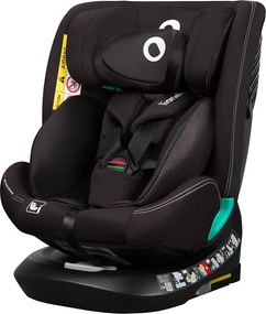 Lionelo-Въртящо се детско автокресло с база BASTIAAN ONE i-Size 40-150 cm Черен карбон