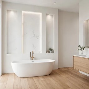 Декоративен панел atmosphera Bano, Бял мрамор, 240×60 cm