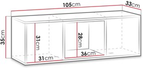 Висящ шкаф Olier-Leuko