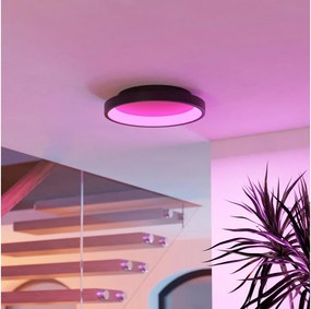 Eglo 901909 - LED RGBW димируема таванна лампа LORETELLO-Z LED/19,6W/230V диаметър 35 см черна