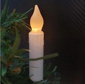 LED декоративна гирлянда, 10xLED/2xAA, 1,65 m, топло бяло, свещи