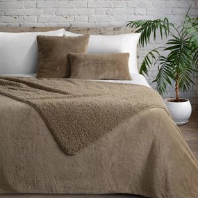 Двустранна покривка за легло от овча кожа, бежова Ширина: 170 см | Дължина: 210 см