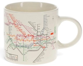 Бежова керамична чаша 350 ml Heritage Tube Map – Rex London